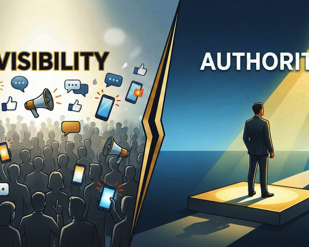 Visibility vs. Authority: Are You Building a Personal Brand, or Just Buying Attention?