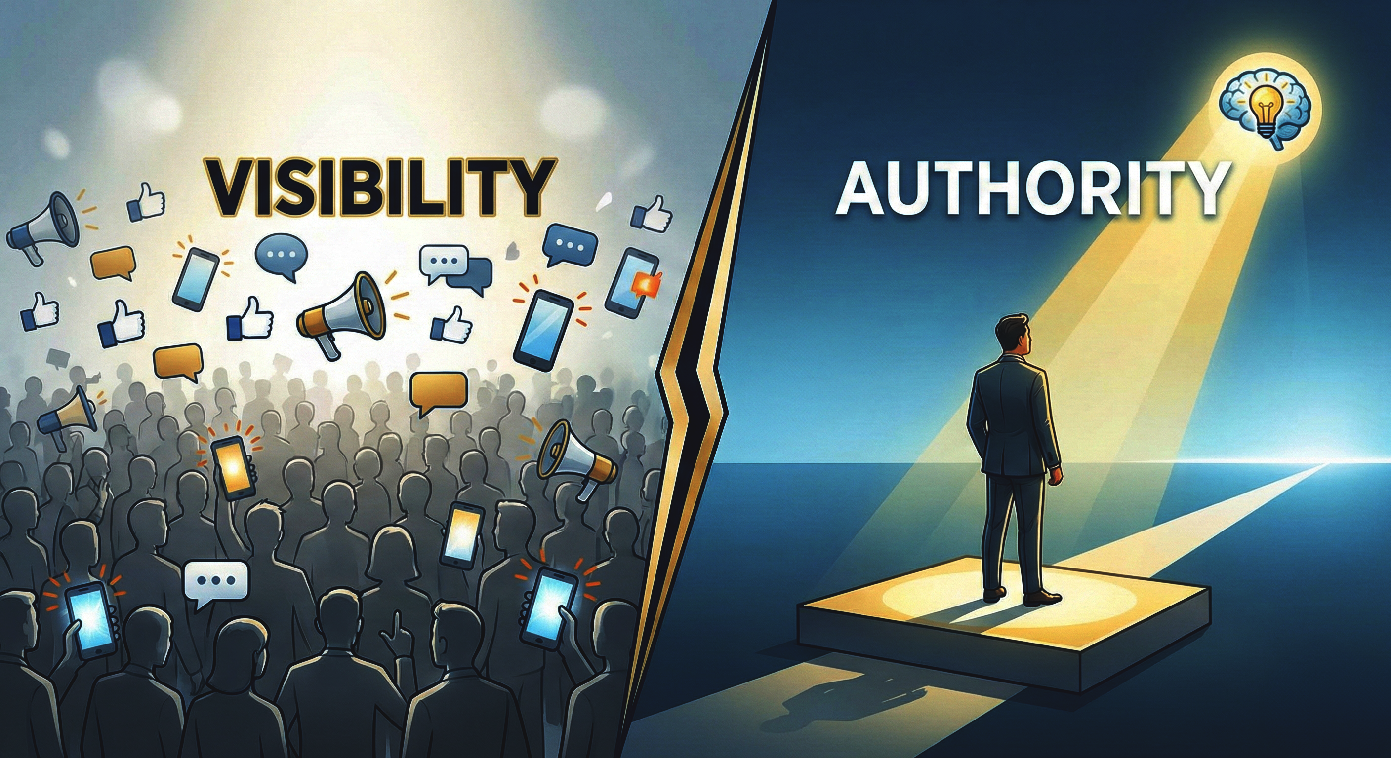 Visibility vs. Authority: Are You Building a Personal Brand, or Just Buying Attention?